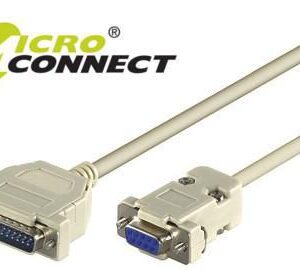 Serial Cable DB9-DB25 3M  F/M