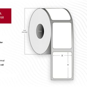 Label 70x30 - Core 25. White.