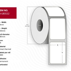 RFID Label 99x105 - Core 76.