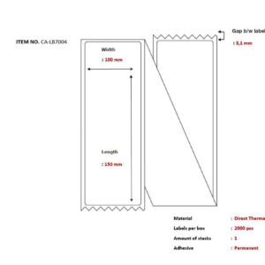Ship-label 100 x 150mm,