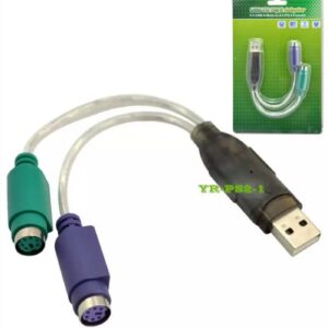 USB A - Converter 2x PS/2 0,3m