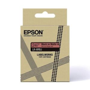 Printer Label Black, Red